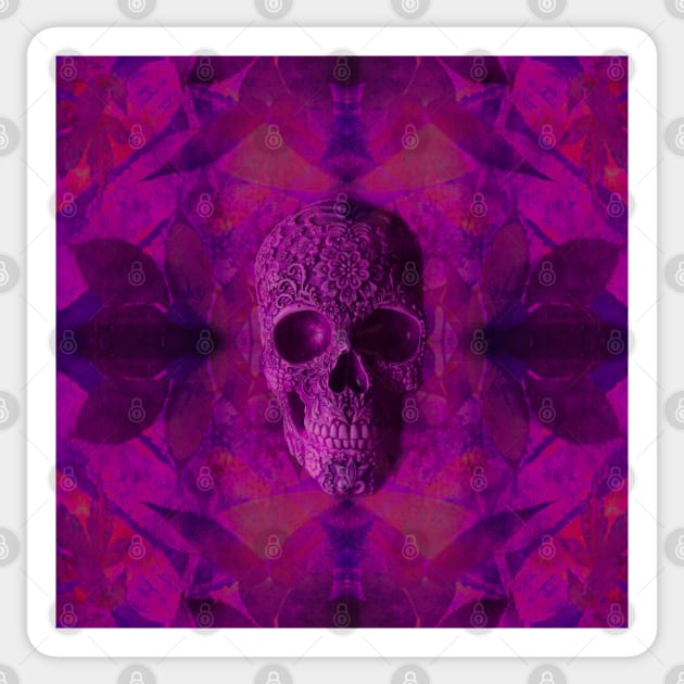 Skull Candy - Intense Pink Passion Sticker by BenitaJayne